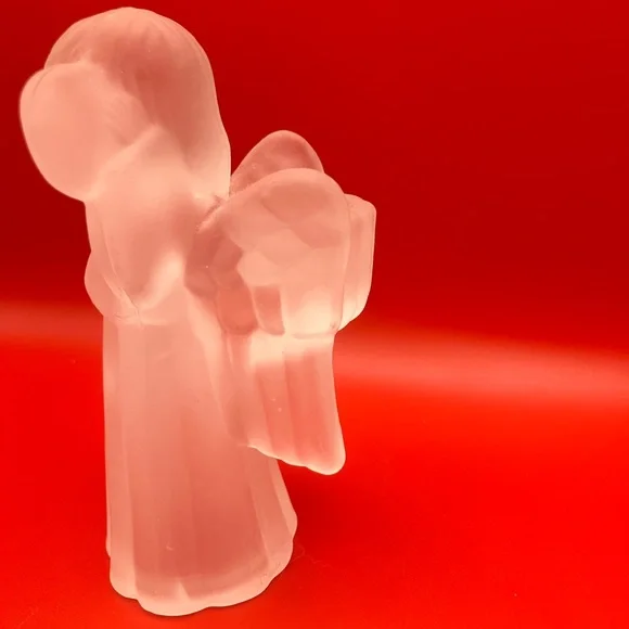 Frosted Glass Angel Figurine - Picture 3 of 7